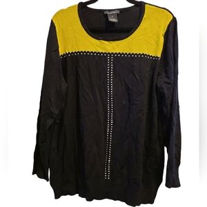Alison Sheri sweater with metal accents 2X